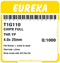 T1G110 - Chipboard Screw -T1G110_Label_T